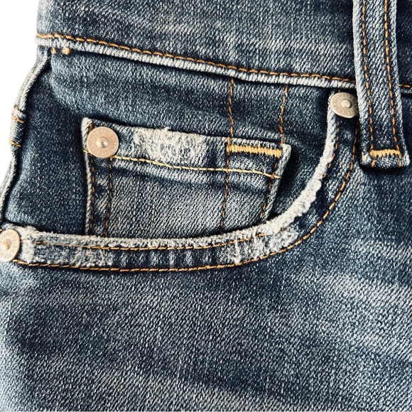 4/$20 7 For All Mankind Size 28 High Waist Cropped Straight Jeans - 28” inseam - Picture 3 of 8